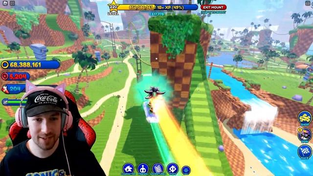 HOW TO UNLOCK JET THE HAWK & RACESUIT JET + NEW RACE LEVELS (Sonic Speed Simulator Reborn) смотреть онлайн