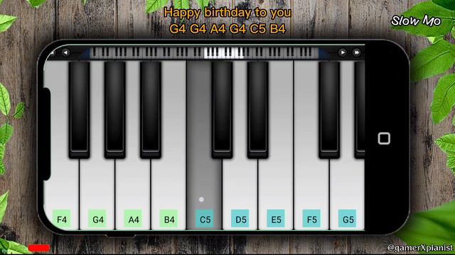 Happy Birthday Piano | Easy Tutorial for Beginners with notes | Perfect Piano App смотреть онлайн