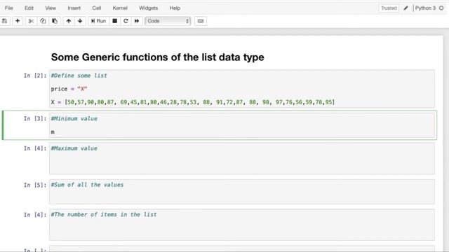 #Generic functions of the list data type in python#Python programming смотреть онлайн