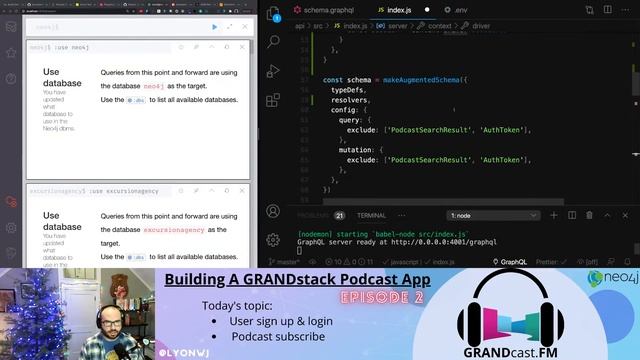 User Auth & Podcast Subscribe | Building A GRANDstack Podcast App: Episode 2 смотреть онлайн