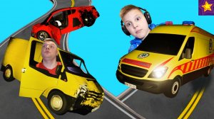 ПОВРЕЖДЕНИЯ АУДИ и ФОРД на ДОРОГЕ Спасаем ЛЮДЕЙ в игре ACCIDENT от Игорюшины Игруши