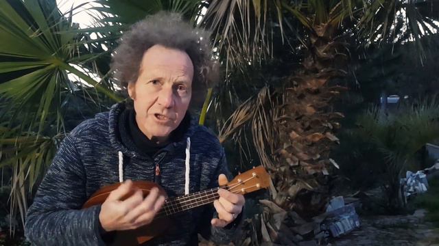 Ain't No Sunshine When She's Gone (Bill Withers) - One Finger Ukulele tutorial смотреть онлайн