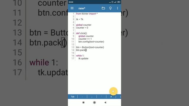 Как сделать кликер на python, pydroid. Кликер за 8 минут. #1 смотреть онлайн