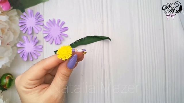 ПО НАСТОЯЩЕМУ ВЕСЕННИЕ ЦВЕТЫ ИЗ ФОАМИРАНА НА БАНТИКАХ #nataliamazer смотреть онлайн