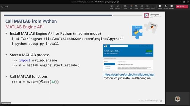 Współpraca środowiska MATLAB i Python | ONT смотреть онлайн