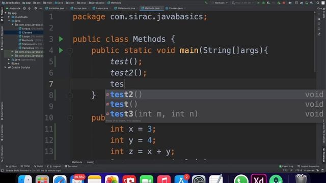 ( Java 2020 ) ANDROİD STUDİO-da JAVA dərsləri. JAVA təməlləri.#5 METHODS & CLASSES (JAVA TUTORIALS смотреть онлайн