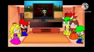 Mario movie react to Mario plays Mario exe ft luigi