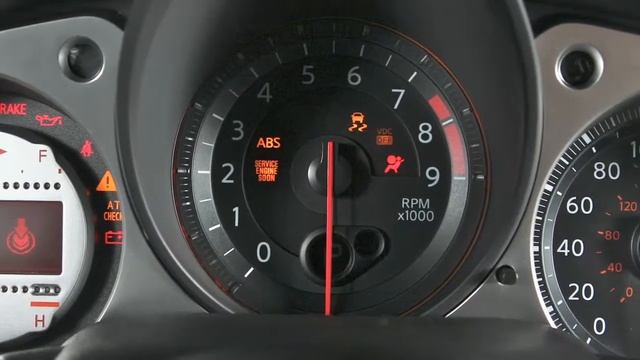 2014 NISSAN 370Z - Warning and Indicator Lights смотреть онлайн