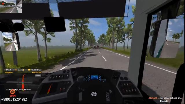 ?Manik Express Hyundai Universe? Dhaka to Lalmonirhat Live ETS2? смотреть онлайн