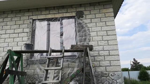 Продолжаю лепить наличники #самоделкин #артбетон #как смотреть онлайн