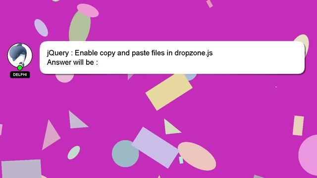 jQuery : Enable copy and paste files in dropzone.js смотреть онлайн