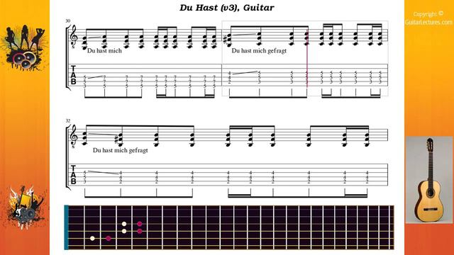 Du Hast (v3) - Rammstein - Guitar смотреть онлайн