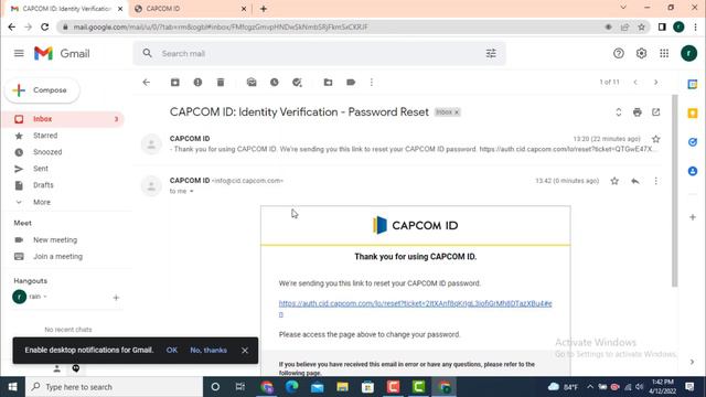 How To Recover Capcom Id | Reset Password - CAPCOM