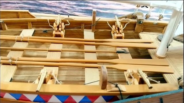 Модель ботика Петра I на экспозиции в здании гауптвахты, 2020 смотреть онлайн