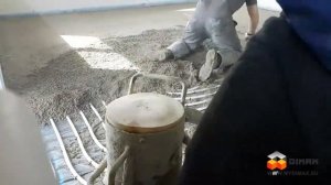 Полусухая стяжка пола в ускоренном режиме.