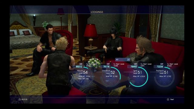 FINAL FANTASY XV - Staying at the Leville - Royal suite EXP x 3.0 смотреть онлайн