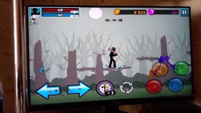 ангер оф стик 5. режим паркур и выживание режим маин уровень 4 и 5 часть 1