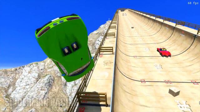 SPIDERMAN TEAM with HULK ALL SUPERHEROES RACING Motorbikes, Monster Trucks, Cars Challenge - GTA 5 смотреть онлайн