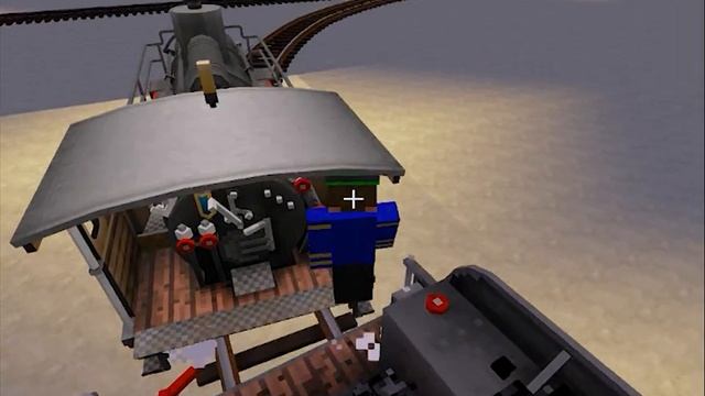 Мод на поезда, вагоны и рельсы! Minecraft обзор модов (Rails Of War)