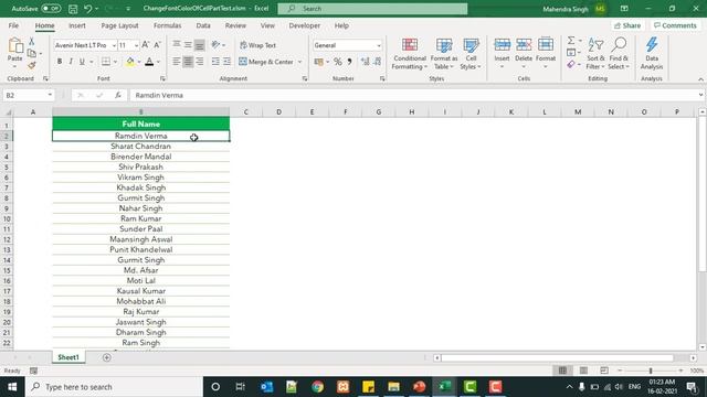 VBA Code to Color Part Of Text in a Cell | VBA Projects (Hindi) смотреть онлайн