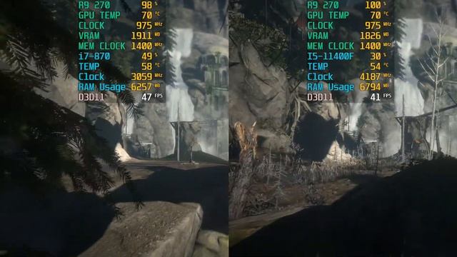 I7 870 To I5 11400F | CPU Upgraded | R9 270 | 10 Games Tested