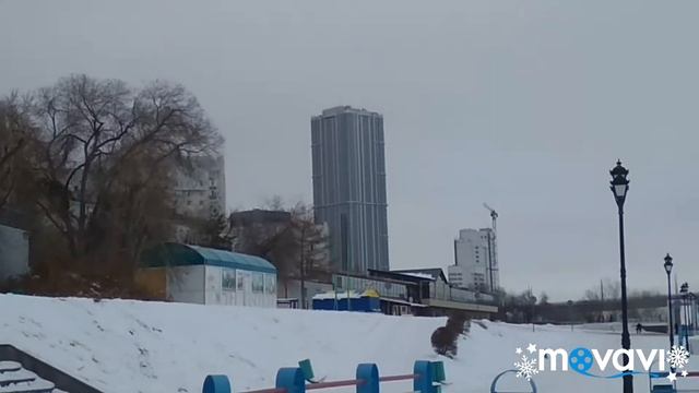 Зимняя пробежечка по Саратовской набережной ❄️☺️. Мой будний день после праздников. смотреть онлайн