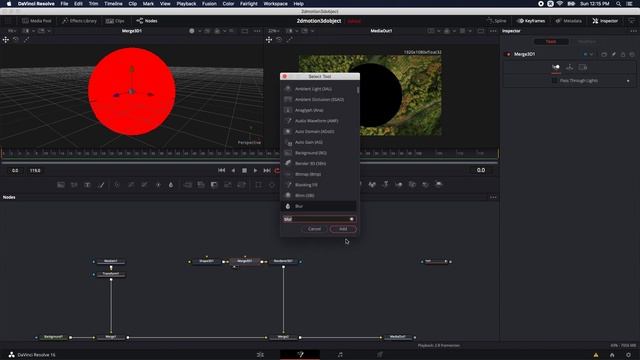 3D Object on 2D Path: DaVinci Resolve (Fusion) смотреть онлайн
