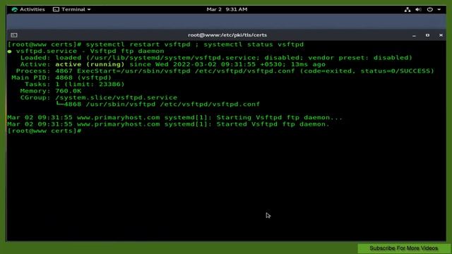 How To Configure FTP Vsftpd To Use SSL/TLS On Rocky Linux 8.5 смотреть онлайн