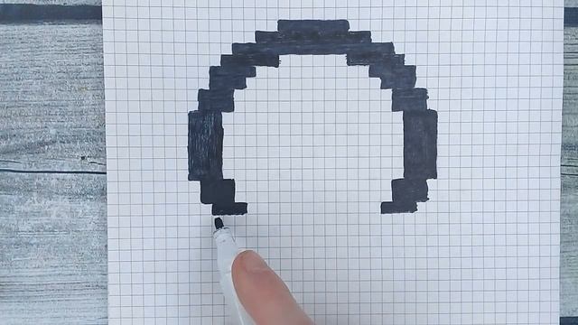 Как нарисовать значок BMW (БМВ) / Рисунки по клеточкам - значки машин / Видео №1 смотреть онлайн