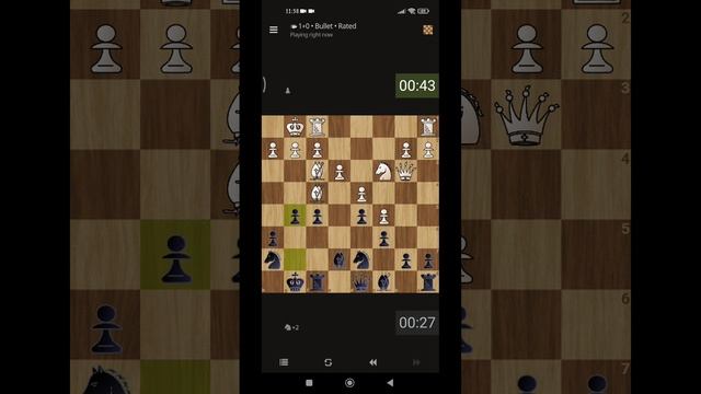 [UA] Bullet game on lichess. Game 132. Nimzo-Indian Defence смотреть онлайн