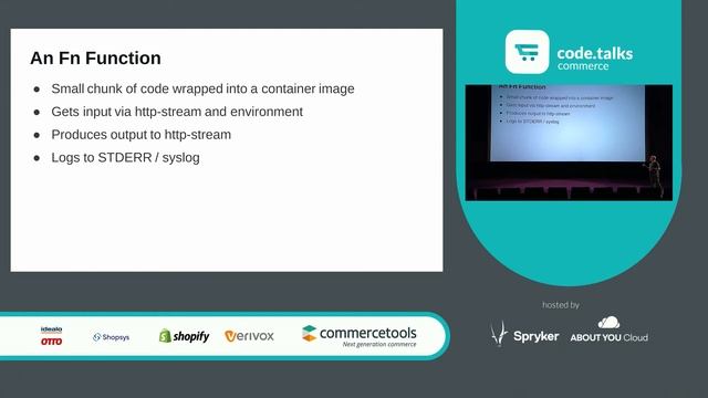 code.talks commerce 2019 - Free the Functions - Open Source Serverless смотреть онлайн