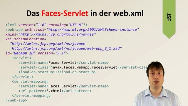 07 - Java Server Faces (JSF) mit CDI: Konfiguration des Java Server Faces Servlets смотреть онлайн