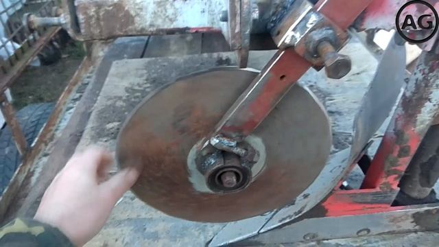 Установка отрезного диска на плуг для мотоблока !!! смотреть онлайн