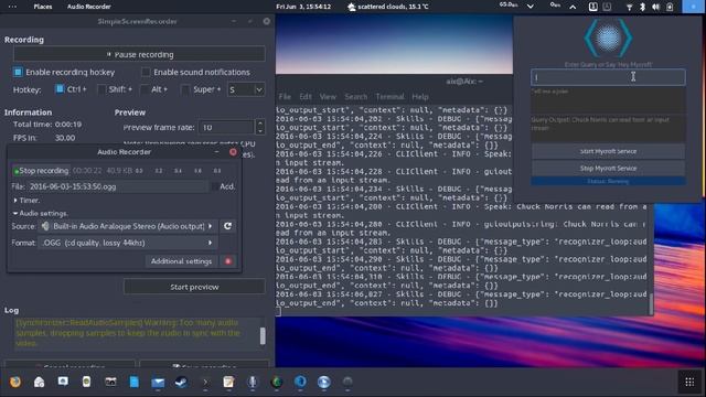 Gnome Shell Mycroft Ai Extension Video смотреть онлайн