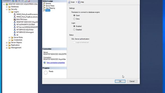 Hướng dẫn bật tài khoản sa trong SQL Server смотреть онлайн