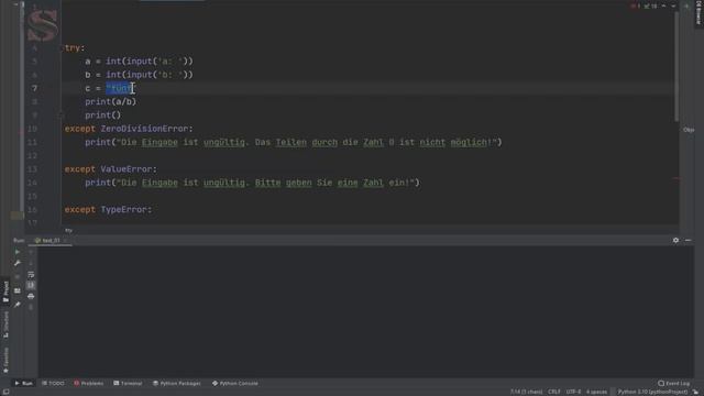 Python Next-Level [Fehlerbehandlung Exception] 002 смотреть онлайн