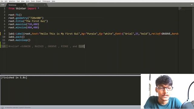 Tkinter Label Attribute And Pack Attribute Tutorial -3 Python смотреть онлайн