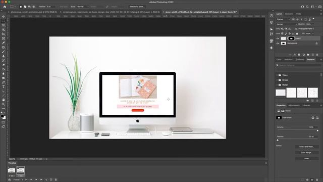 [Photoshop tutorial] Create a GIF scroll animation mockup to show your website смотреть онлайн