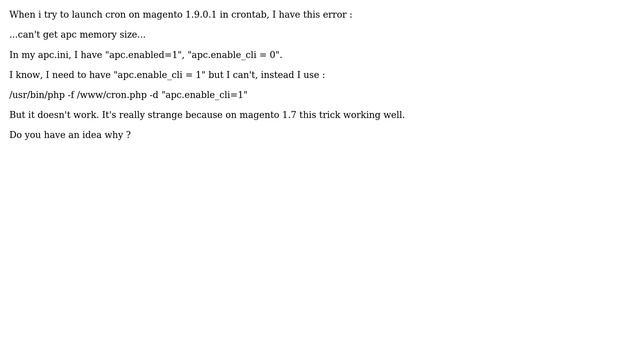 Magento: Cron issue with apc cache (2 Solutions!!) смотреть онлайн
