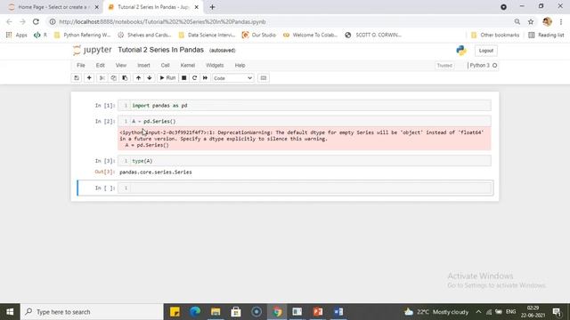 Series In Python | How to Access Elements from Series смотреть онлайн