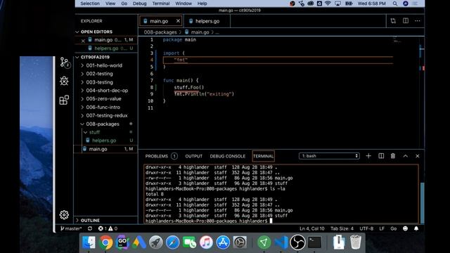 golang modules - packages and modules and name spacing in golang смотреть онлайн