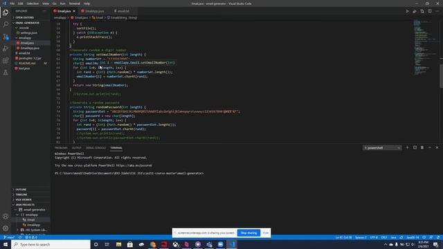 Java Email Generator смотреть онлайн