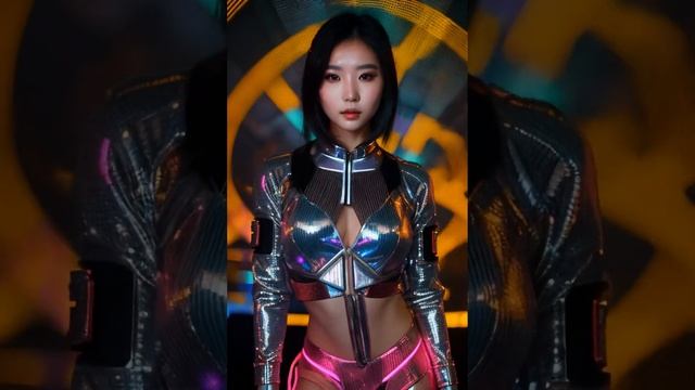 Future Disco Girl #animatediff #ai #Lookbook #cyberpunk2077 , AI 룩북 #aimodel #aiart #aiイラスト #aigirl