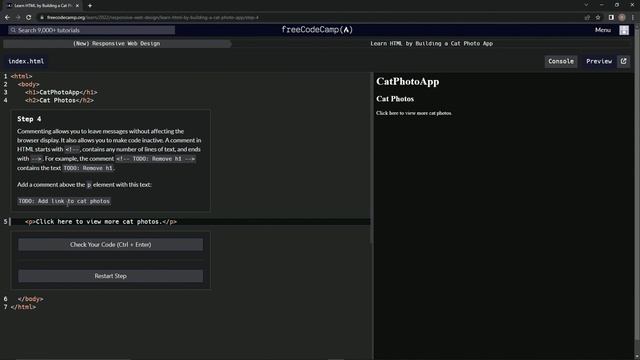 (ARCHIVED) Learn HTML by Building a Cat Photo App - Step 4 смотреть онлайн