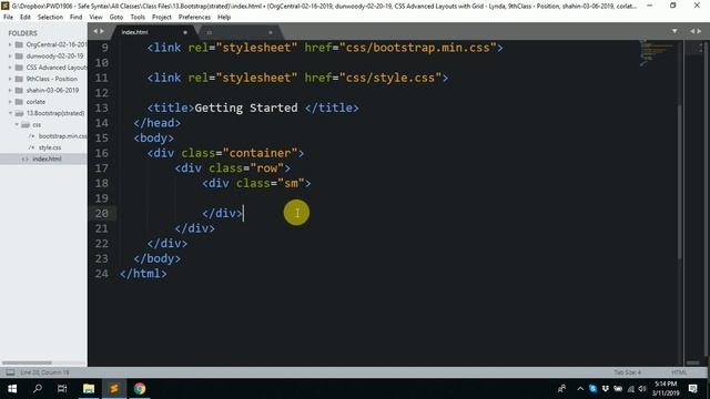Bootstrap Getting Started Grid | Bootstrap 1 | #13 смотреть онлайн
