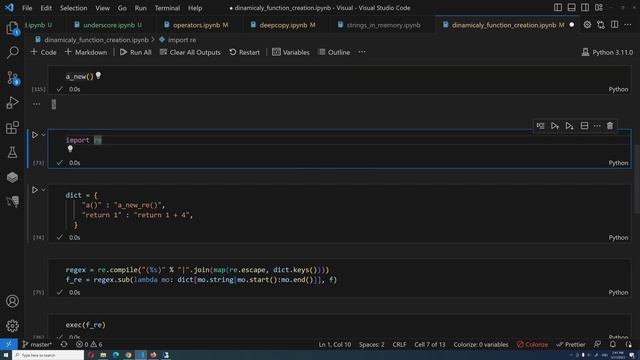 Создание функций в python динамически, или так сказать, на лету. смотреть онлайн
