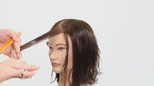 КАСКАД на волосах средней длины. Технология стрижки.