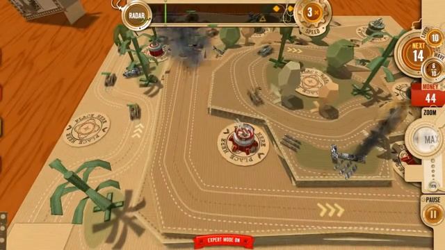 Tabletop Defense (War in a Box: Paper Tanks) Level 8 Expert 3 Stars 100% смотреть онлайн