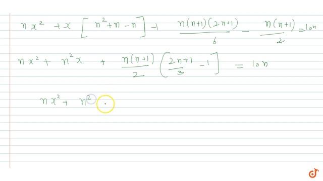 If, for a positive integer `n ,`
the quadratic equation,
`x(x+1)+(x-1)(x+2)++(x+ n-1)(x+n)=10 ... смотреть онлайн