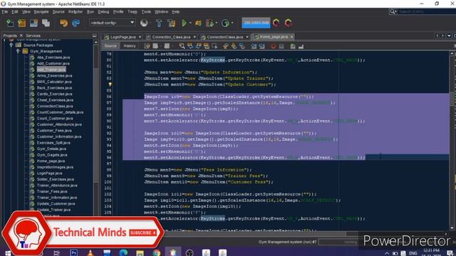 03 - Gym Management System in java - Home Page | Java project | Netbeans, Mysql | step by step смотреть онлайн